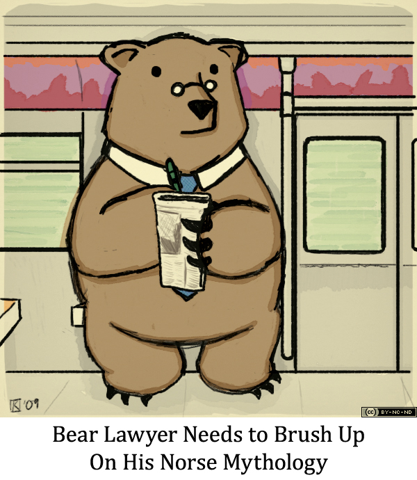 Bear Lawyer Needs to Brush Up on His Norse Mythology